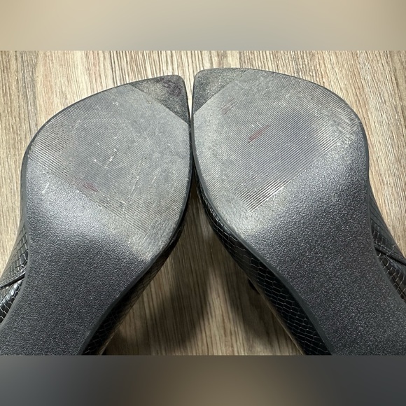 Heart in D Elegant Black Lace-Up Ankle Boots - Size 9/10 - Picture 5 of 13